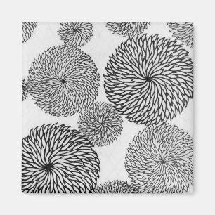 Chrysanthema's van de Japanse School Magneet