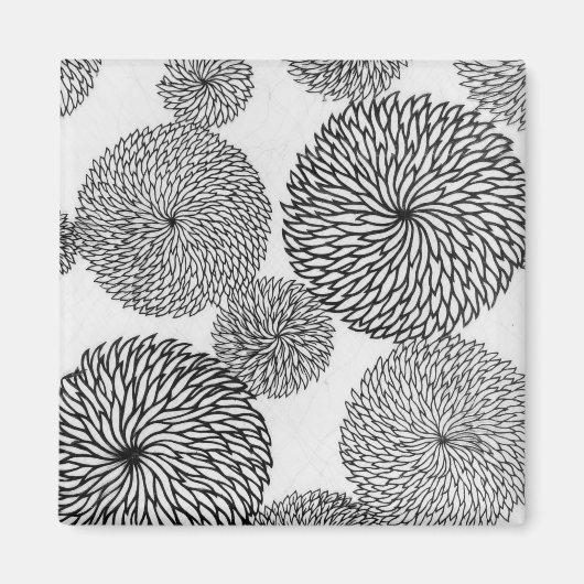 Chrysanthema's van de Japanse School Magneet (Voorkant)