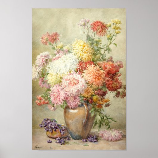 Chrysanthèmes Poster (Voorkant)