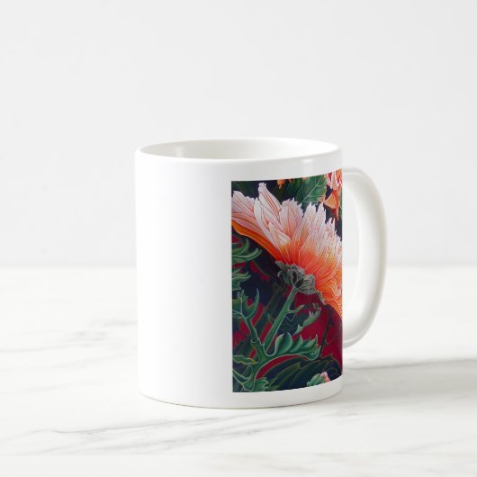 Chrysanthemum 11 oz Classic Mok (Voorkant rechts)
