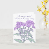 Chrysanthemum 35e schoonzus verjaardagskaart kaart (Gele Bloem)