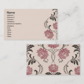 Chrysanthemum  achtergrond visitekaartje (Voorkant / Achterkant)