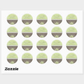Chrysanthemum Adreslabel/Favor Sticker (Vel)