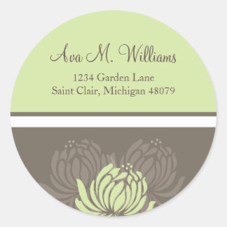 Chrysanthemum Adreslabel/Favor Sticker