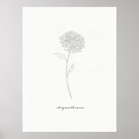Chrysanthemum Art Print (Voorkant)
