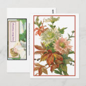 Chrysanthemum Autumn Fine Art Briefkaart (Voorkant / Achterkant)