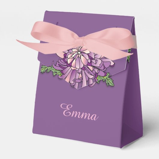 Chrysanthemum Bedankdoosjes (Voorkant Zijde)