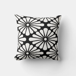 Chrysanthemum [black] - Japanese Pattern Kussen