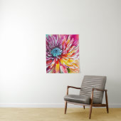 Chrysanthemum Bloem Abstracte Kunst Bloemen Kleurr Wandkleed (In situ)