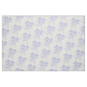 Chrysanthemum bloem Blauwe overzichtstekenstof Stof (Fat Quarter)