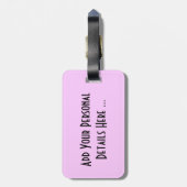 Chrysanthemum Bloem cd ltcna Bagagelabel (Achterkant verticaal)