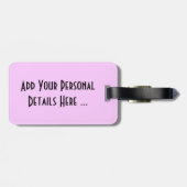 Chrysanthemum Bloem cd ltcna Bagagelabel (Achterkant horizontaal)