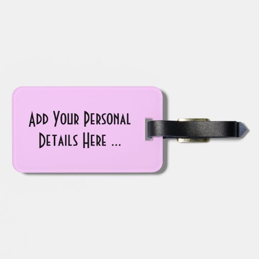 Chrysanthemum Bloem cd ltcna Bagagelabel (Achterkant horizontaal)