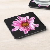 Chrysanthemum Bloem coastercnm Bier Onderzetter (Linkerzijde)