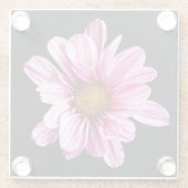 Chrysanthemum Bloem coastercnm Glazen Onderzetter (Achterkant)
