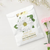 Chrysanthemum Bloem Funeral Herdenking Bedankzakje (Gezegeld)