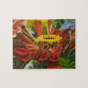 Chrysanthemum bloem legpuzzel