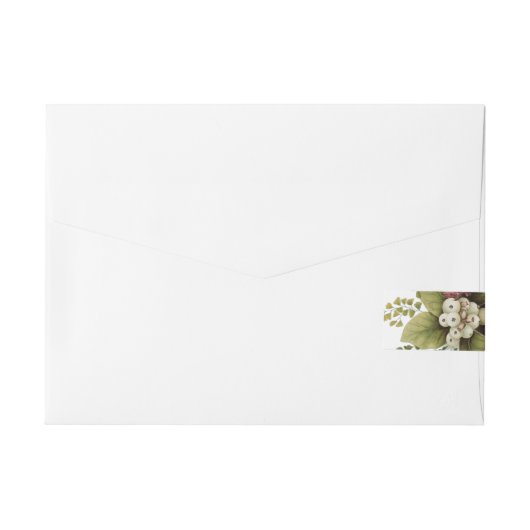 Chrysanthemum Bloem Mum Floral Adreslabel Wikkel (Achterkant)