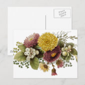 Chrysanthemum Bloem Mum Floral Briefkaart (Voorkant / Achterkant)