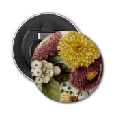Chrysanthemum Bloem Mum Floral Button Flesopener (Voorkant)