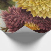 Chrysanthemum Bloem Mum Floral Cadeaupapier (Hoek)