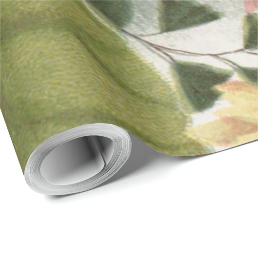 Chrysanthemum Bloem Mum Floral Cadeaupapier (Rol Hoek)