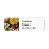 Chrysanthemum Bloem Mum Floral Etiket (Voorkant)