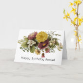 Chrysanthemum Bloem Mum Floral Kaart (Gele Bloem)