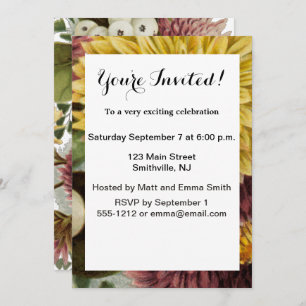 Chrysanthemum Bloem Mum Floral Kaart