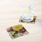 Chrysanthemum Bloem Mum Floral Kartonnen Onderzetters (Insitu)