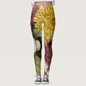 Chrysanthemum Bloem Mum Floral Leggings (Voorkant)