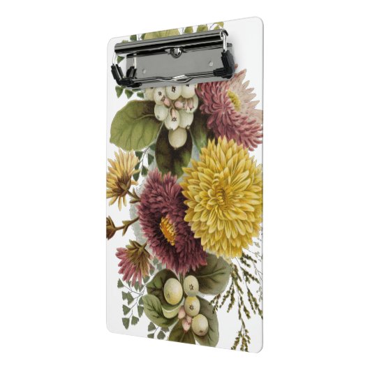 Chrysanthemum Bloem Mum Floral Mini Klembord (Angled2)