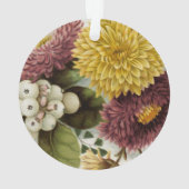 Chrysanthemum Bloem Mum Floral Ornament (achterkant)