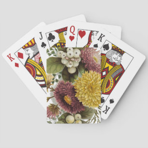 Chrysanthemum Bloem Mum Floral Pokerkaarten