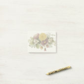 Chrysanthemum Bloem Mum Floral Post-it® Notes (Op bureau)