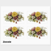 Chrysanthemum Bloem Mum Floral Rechthoekige Sticker (Vel)