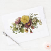 Chrysanthemum Bloem Mum Floral Rechthoekige Sticker (Envelop)