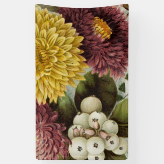 Chrysanthemum Bloem Mum Floral Spandoek (Verticaal)