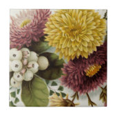 Chrysanthemum Bloem Mum Floral Tegeltje (Voorkant)