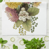 Chrysanthemum Bloem Mum Floral Theedoek (Gevouwen)