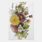 Chrysanthemum Bloem Mum Floral Theedoek (Verticaal)