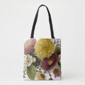Chrysanthemum Bloem Mum Floral Tote Bag (Voorkant)