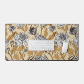 Chrysanthemum Bloem Naadloos Patroon Bureaumat (Keyboard & Muis)