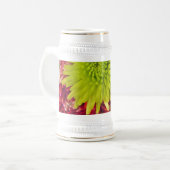 chrysanthemum bloemen bierpul (Voorkant links)