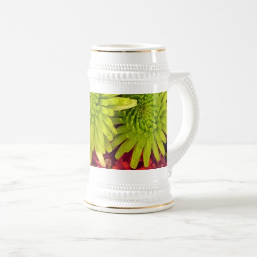 chrysanthemum bloemen bierpul (Voorkant rechts)