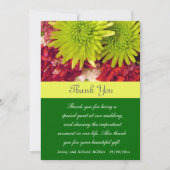 Chrysanthemum Bloemen Dank u kaart (Voorkant)