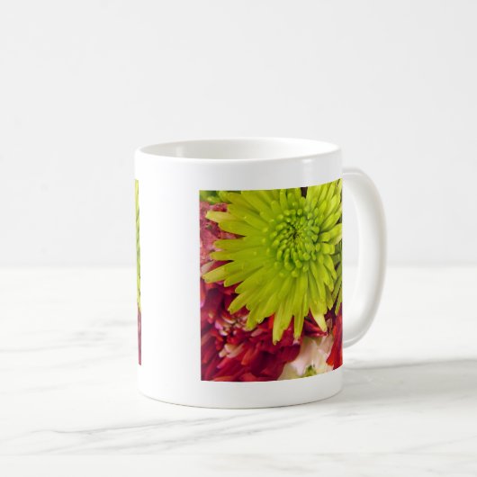 chrysanthemum bloemen koffiemok (Voorkant rechts)