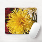 Chrysanthemum bloemen muismat (Met muis)