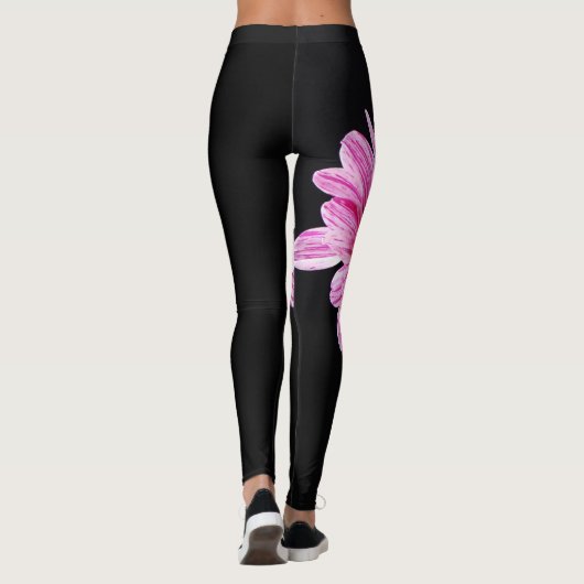 Chrysanthemum bloemenlecnum leggings (Achterkant)
