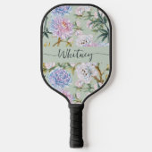 Chrysanthemum Bloementuin Botanisch Pickleball Paddle (Voorkant)